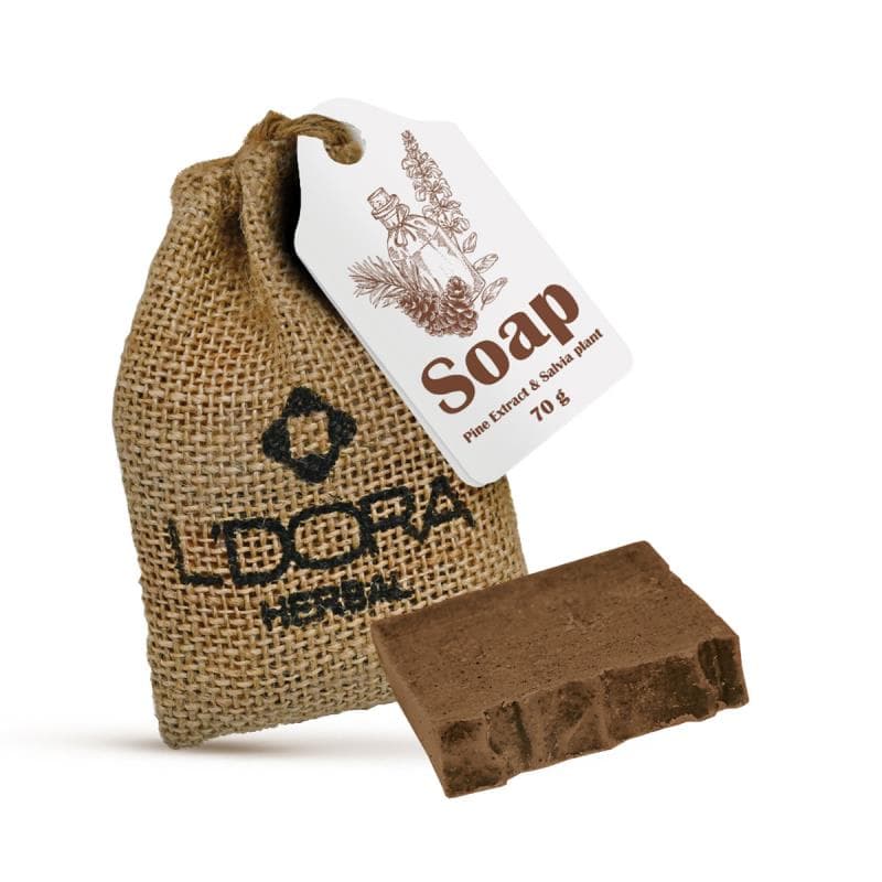 L'DORA Herbal Pine & Sage Soap 70g